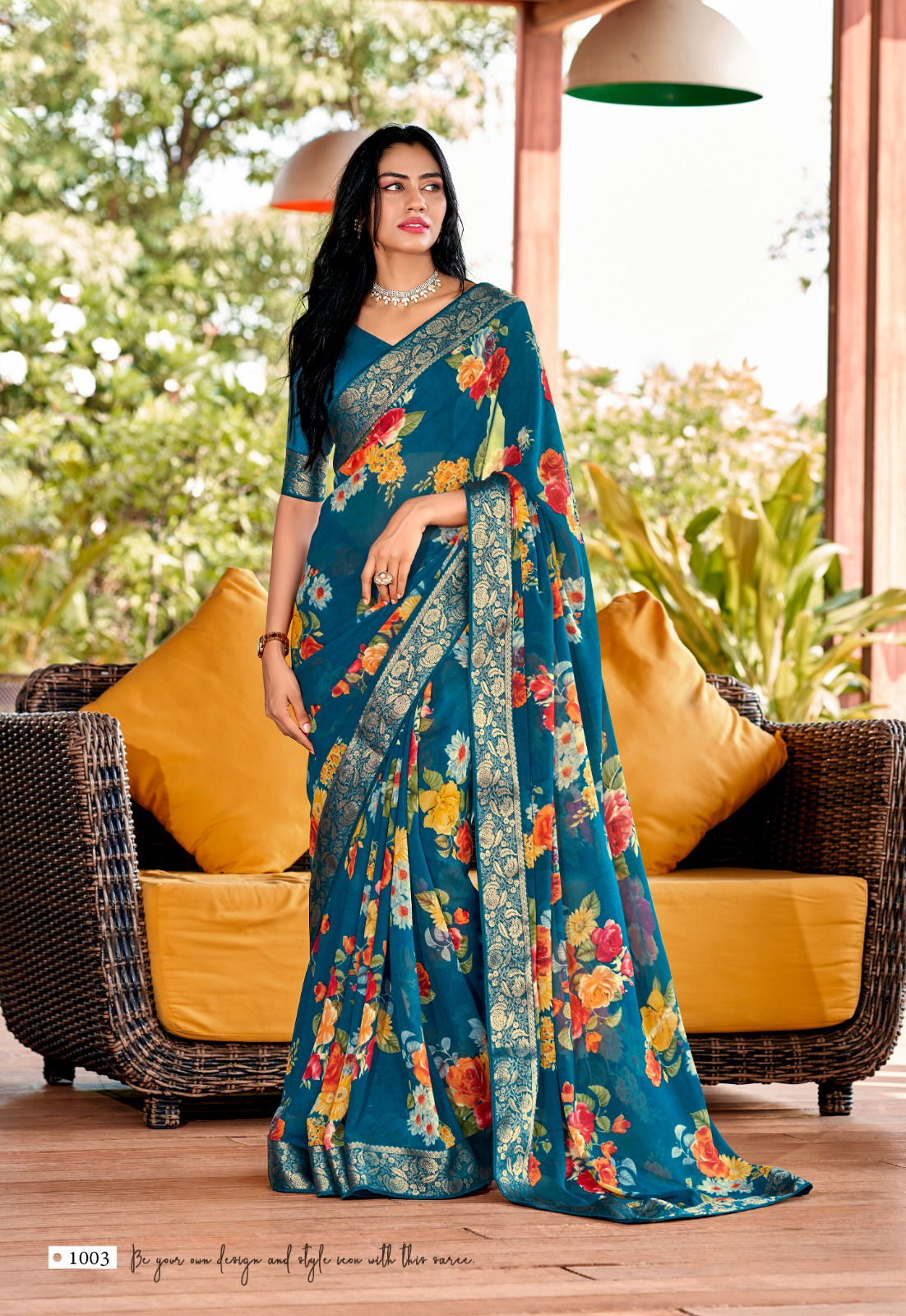 Stavan Fuldani Weightless Printed Sarees Catalog
